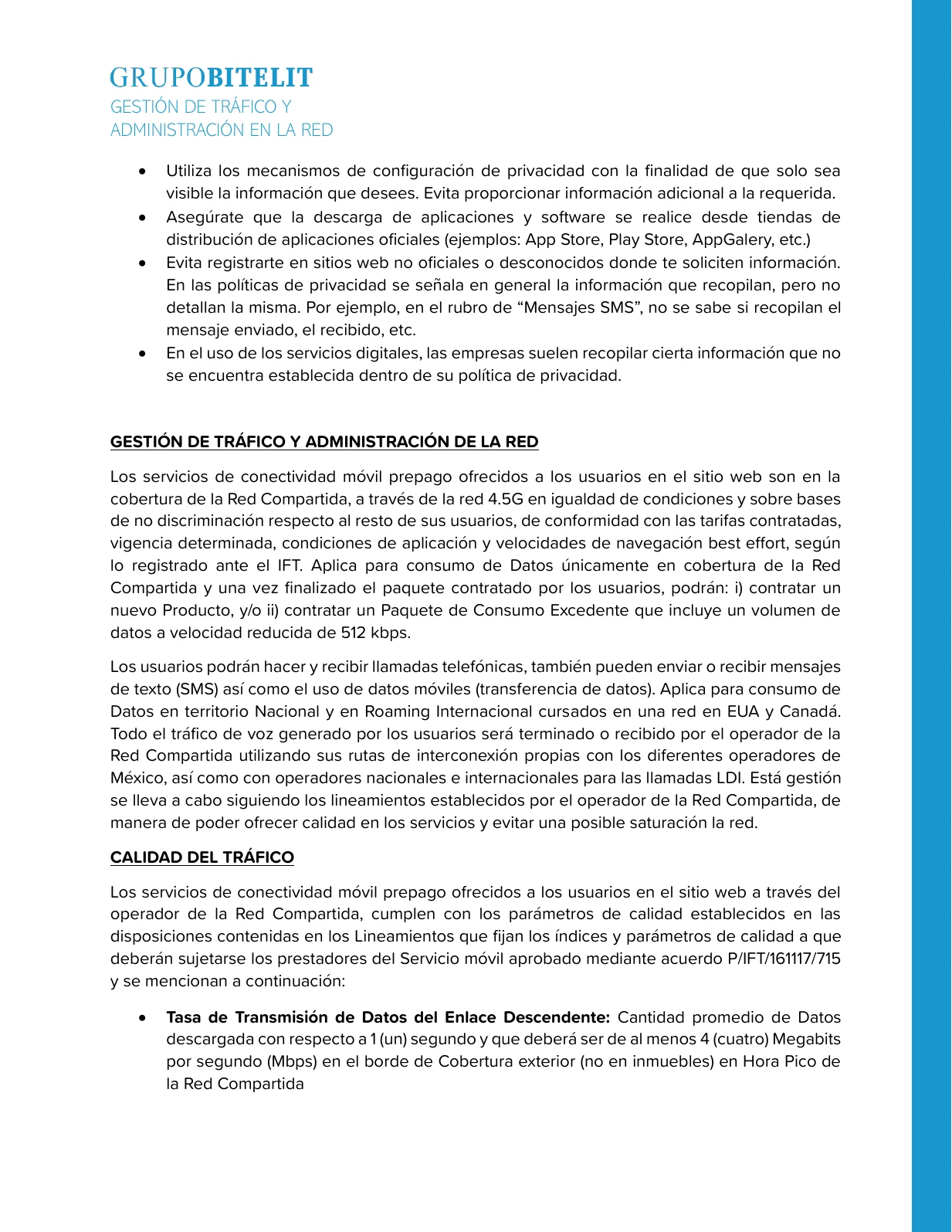 Gestión de tráfico y administración de la red, página 2 de 4