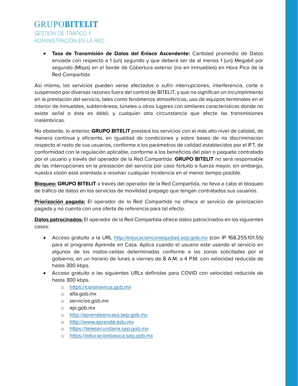 Gestión de tráfico y administración de la red, página 3 de 4