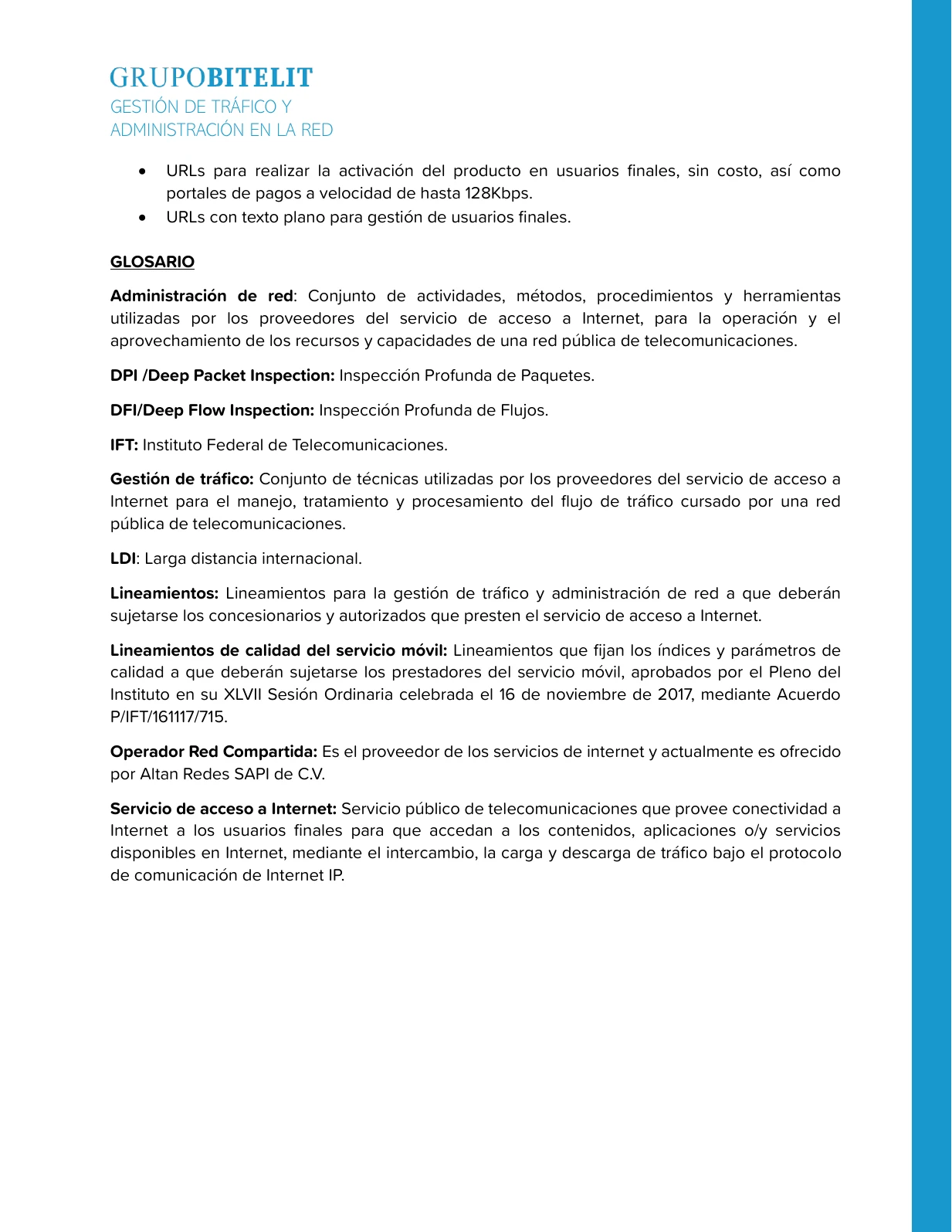 Gestión de tráfico y administración de la red, página 4 de 4