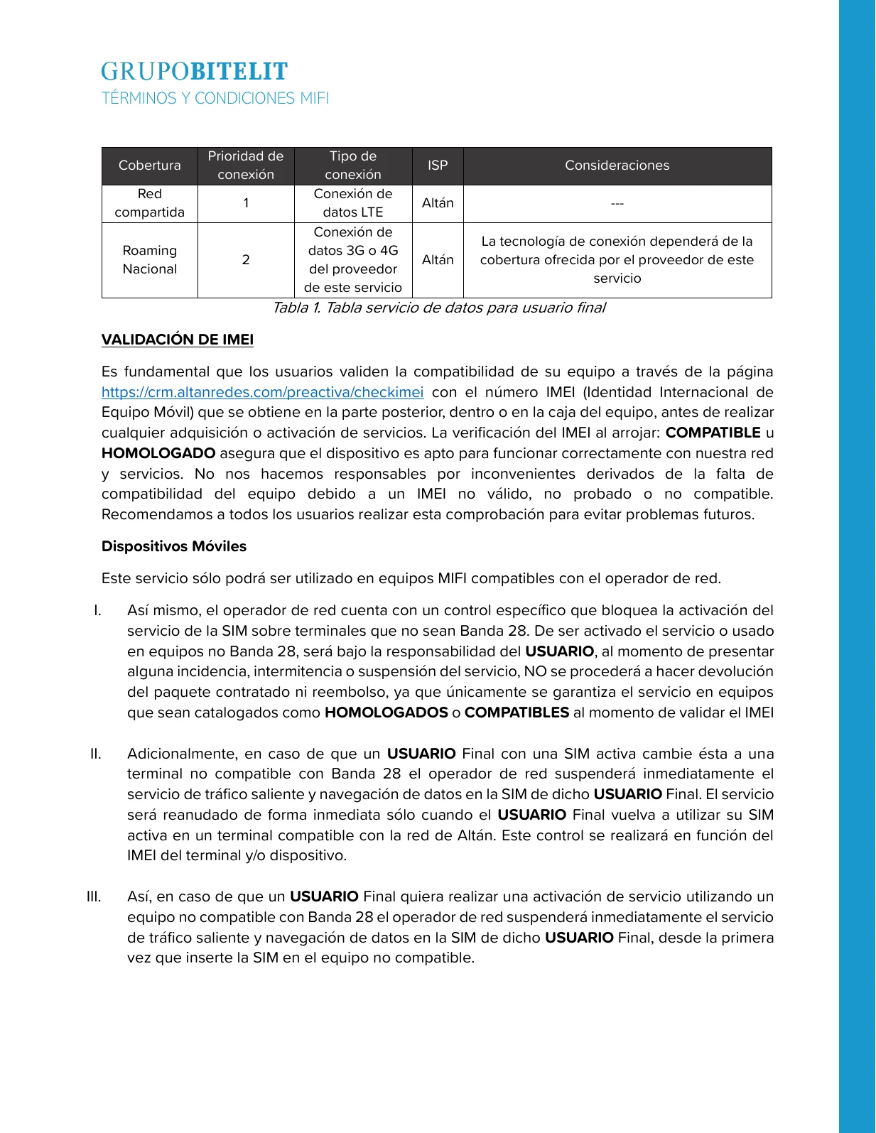 Términos y condiciones MiFi, página 4 de 10